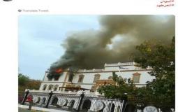 حريق القصر الجمهوري بالسودان