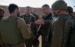 رئيس أركان جيش الاحتلال يجري جولة تقييم في مخيط غزة