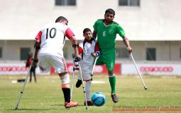 افتتاح اول دوري كرة القدم لذوي البتر في غزة