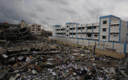 استهداف لمدارس الأنروا بغزة خلال حرب 2014 - إرشيفية-