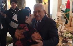 الرئيس الفلسطيني محمود عباس ونجم كرة القدم الأرجنتيني دييغو أردماندو مارادونا يلتقيان قبل نهائي كأس العالم مونديال روسيا 2018 بين فرنسا وكرواتيا