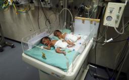 أطفال داخل مستشفى في قطاع غزة