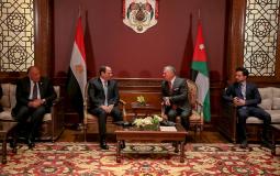 اجتماع ملك الأردن مع الرئيس المصري في عمان