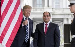الرئيس المصري عبد الفتاح السيسي ونظيره الامريكي دونالد ترامب