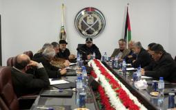 اجتماع قيادة الشرطة بغزة مع القوى حول حادثة تلفزيون فلسطين