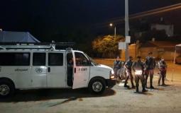 دورية للشرطة في حي الجواريش، الليلة الماضية