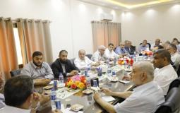لقاء حماس مع قادة فصائل المقاومة في غزة حول المصالحة الفلسطينية واتفاق التهدئة مع إسرائيل 