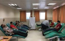 جهاز المخابرات في غزة يشارك بحملة للتبرع بالدم دعما لمسيرات العودة