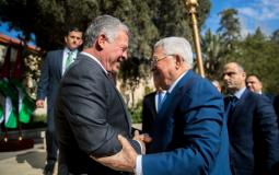 الرئيس محمود عباس والعاهل الاردني عبد الله الثاني