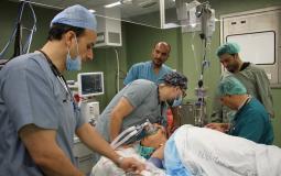 عملية جراحية في مستشفى غزة. ارشيفية -