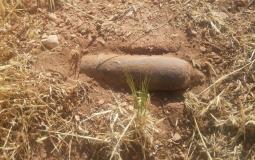 القذيفة الصاروخية التي عُثر عليه في النقب