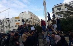 تواصل الاحتجاجات في رام الله على قانون الضمان الاجتماعي