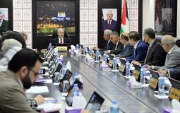 اجتماع مجلس الوزراء الفلسطيني في رام الله