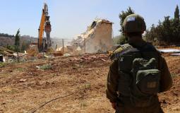 جيش الاحتلال يهدم منزل فلسطيني