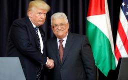 الرئيس عباس والرئيس الأمريكي -ارشيف-