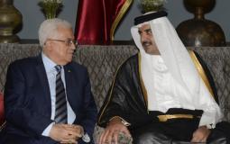 أمير قطر يهاتف الرئيس عباس للتهنئة بعيد الفطر