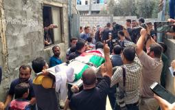 تشييع جثمان الشهداء خفاجة جنوب قطاع غزة