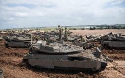 جيش الاحتلال الإسرائيلي على حدود غزة ‫
