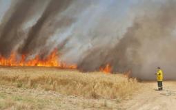 حريق في سديروت بفعل بالون حارق أطلق من غزة 