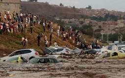 السيول والفيضانات التي أغرق مدينة قسنطينة الجزائرية 