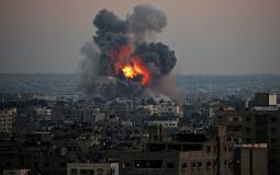 قصف غزة _ تعبيرية