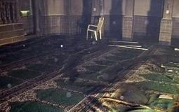 حرق مسجد الريان في بلدة الناقورة في محافظة نابلس بالضفة الغربية