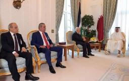  لقاء الرئيس عباس وأمير قطر