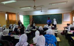 محاضرات توعوية في مدرسة حمامة بغزة
