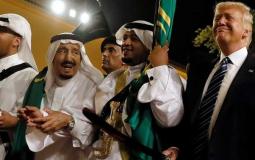 الرئيس الأمريكي دونالد ترامب خلال أول زياره له إلى السعودية -ارشيف-