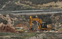 الاحتلال يجرف أراضي في بيت لحم - أرشيف