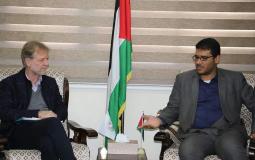 لقاء ممثل منظمة الصحة العالمية في الأراضي الفلسطينية  جيرالد روكينشاوب مع وكيل وزارة الصحة