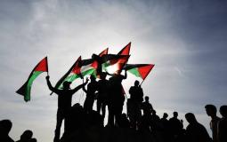 متظاهرين فلسطينيين