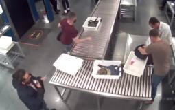 مشهد من فيديو في المطار الألماني يظهر هروب تاجر مخدرات اسرائيلي