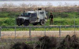 قوات الاحتلال المتمركزة على الشريط الحدودي شرق قطاع غزة