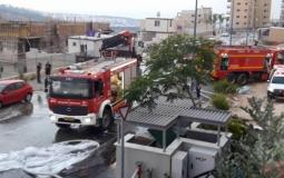 حريق داخل كراج سيارات_ ارشيفية