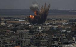 مسؤولة إسرائيلية تؤيد اتفاق التهدئة مع حماس في غزة -صورة تعبيرية لقصف إسرائيلي على غزة-