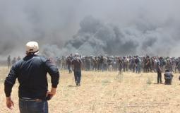 أحداث مسيرة العودة أمس على حدود قطاع غزة
