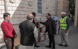 جمعية الإغاثة 48 تقدم مساعدات لكنيسة القديس برفيريوس بغزة