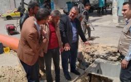 بلدية غزة تشرع بتنفيذ مشروع لحل مشكلة تجمع مياه الأمطار