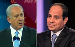 رئيس الحكومة الإسرائيلية بنيامين نتنياهو والرئيس المصري عبد الفتاح السيسي