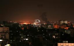 غارة اسرائيلية على موقع لحماس في غزة