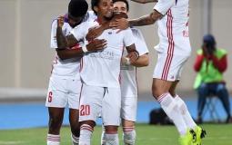 احتفال لاعبي الشارقة