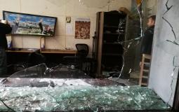 الاعتداء على مكتب تلفزيون فلسطين في غزة
