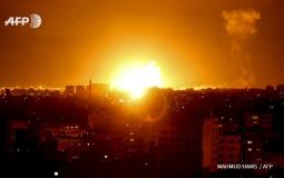 قصف  غزة