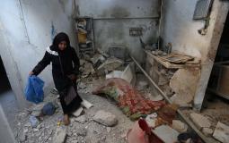 غارة اسرائيلية تستهدف منزلاً لعائلة أبو خماش وسط غزة