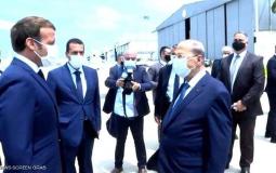 الرئيس اللبناني و الرئيس الفرنسي