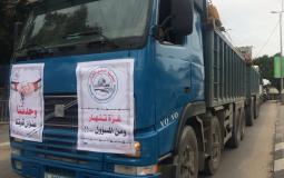 مسيرة لشاحنات النقل بغزة رفضًا للأوضاع الاقتصادية