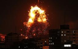 قصف إسرائيلي على غزة الان