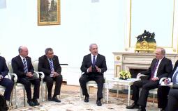 لقاء رئيس الحكومة الإسرائيلية بنيامين نتنياهو والرئيس الروسي فلاديمير بوتين - ارشيفية