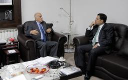 الرجوب يلتقي سفير الأردن لدى فلسطين